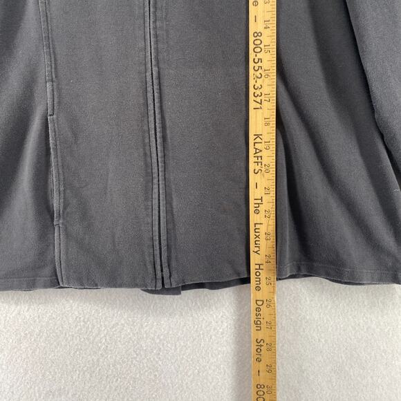 EILEEN FISHER Jacket XL Cotton Stretch Jersey Track Full Zip Sweatshirt Gray USA - Picture 12 of 14